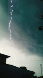 Low angle view of cloudy sky