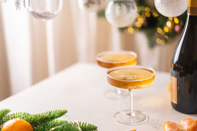 Close-up of drink on table