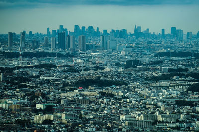 High angle view of cityscape