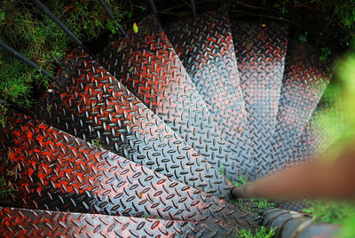 Full frame shot of multi colored fence