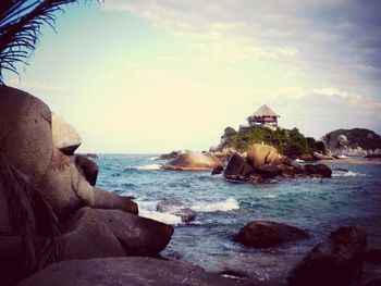 Scenic view of sea against sky