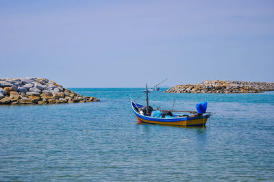 Boat on sea