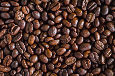 Full frame shot of coffee beans