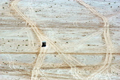 High angle view of a wall