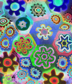 Full frame shot of multi colored art
