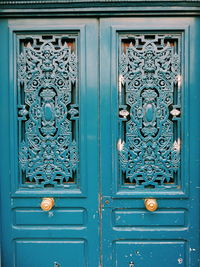 Close-up of wooden door