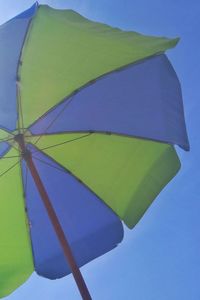 Close-up of multi colored umbrella