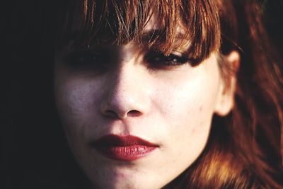 Close-up portrait of woman
