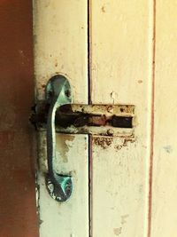 Close-up of closed door