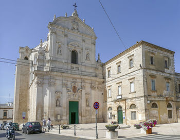 Church parrocchiale della madonna in martina franca, a town in apulia, southern italy