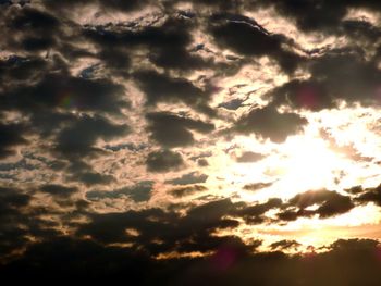 Low angle view of dramatic sky