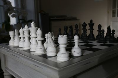 Chess board at home