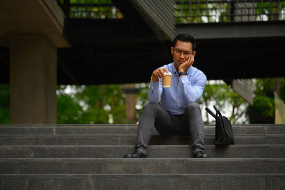 Young woman using mobile phone