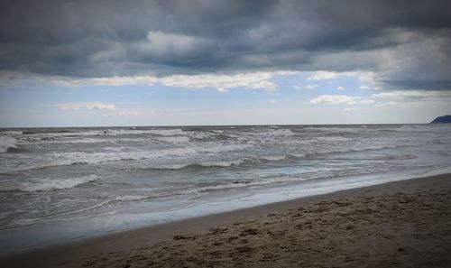 Scenic view of sea against sky