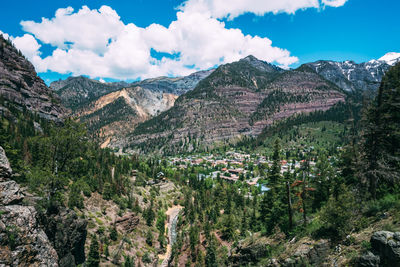 Scenic view of mountains