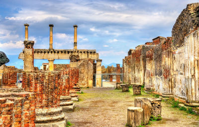 Old ruins against sky