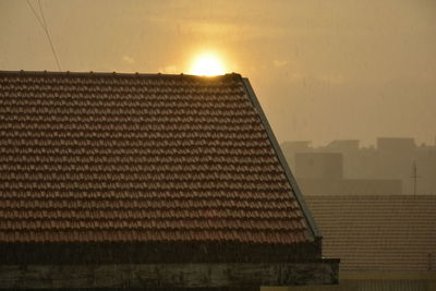 Roof of building against sky