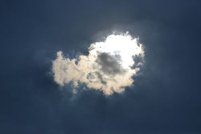 Low angle view of cloudy sky