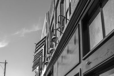 Low angle view of building against sky