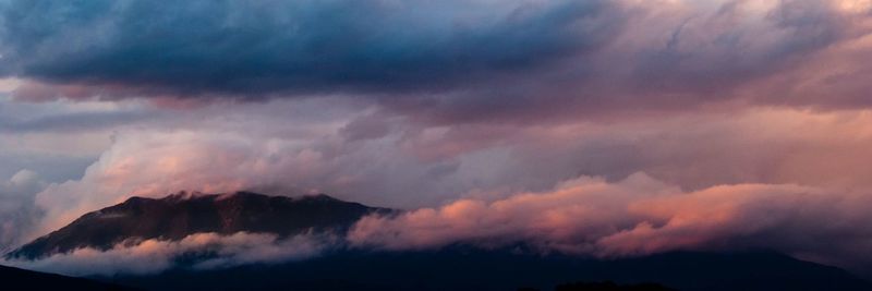 Low angle view of storm clouds in sky