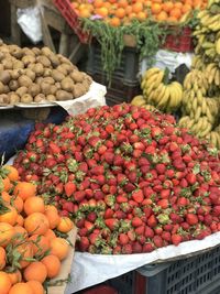 Fruits for sale at market stall