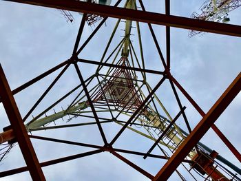 Low angle view of tower against sky