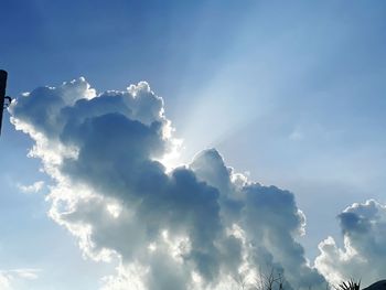 Low angle view of clouds in sky