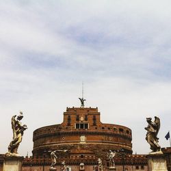 Low angle view of historical building