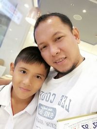 Portrait of boy smiling