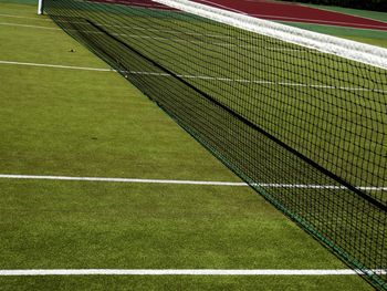 Net at tennis court