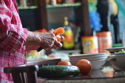 Close-up of preparing food