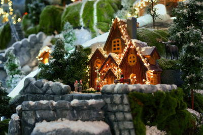 Statue of buddha against trees