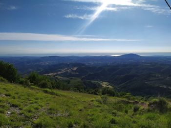 Scenic view of landscape against sky