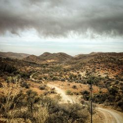 Scenic view of landscape against sky