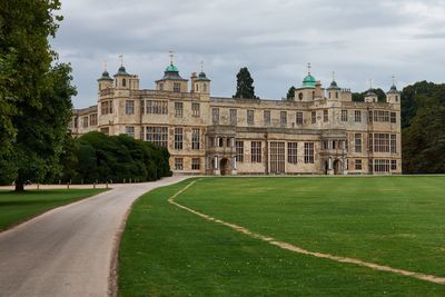 View of historical building against cloudy sky