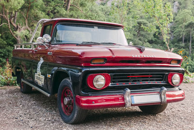 Old vintage car on land