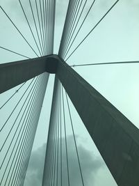 Low angle view of bridge against sky