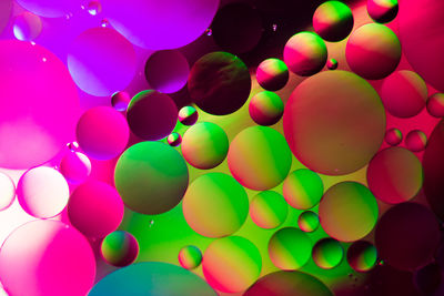 Full frame shot of multi colored balloons