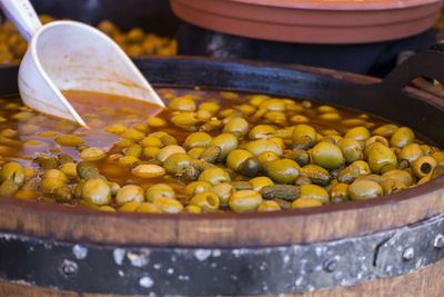 Close-up of yellow for sale