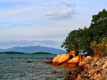 Scenic view of sea against sky