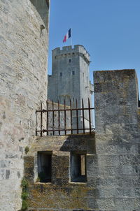 Low angle view of built structure against sky