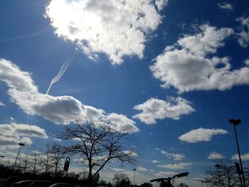 Low angle view of cloudy sky