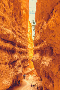 View of rock formations