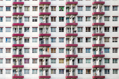 Full frame shot of apartment building