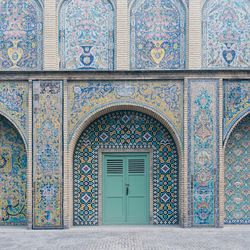 Ornate entrance of building