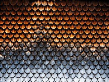 Full frame shot of patterned roof