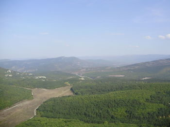 Scenic view of landscape against sky