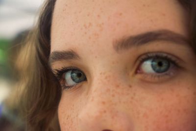 Close-up portrait of woman