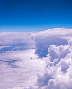 Low angle view of cloudscape against blue sky