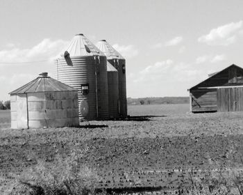 Built structures against the sky